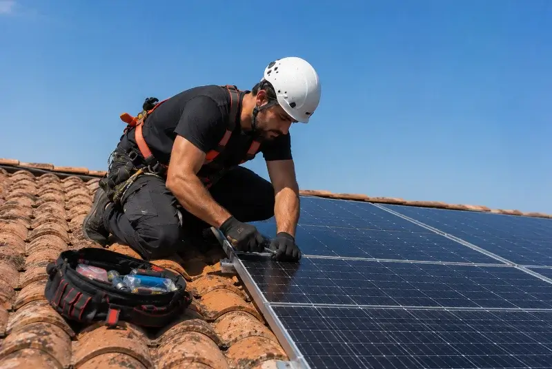 Maintenance et monitoring de panneaux solaires à Saint-Martin-du-Fouilloux